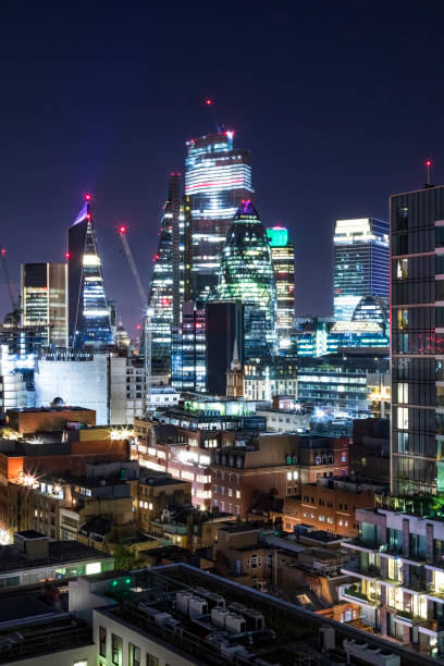 istock Londons Gherkin at Night 1173191953