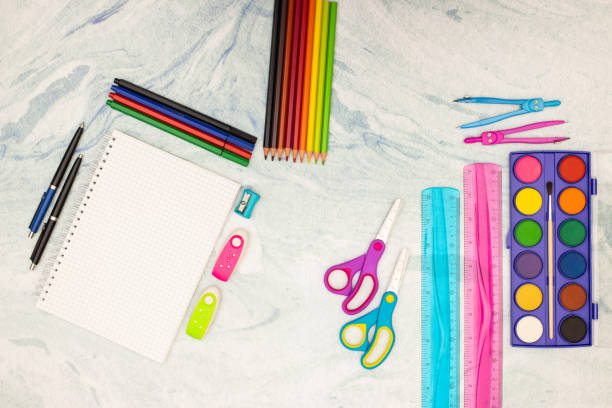istock Back to school - School supplies on the desk 1173192065
