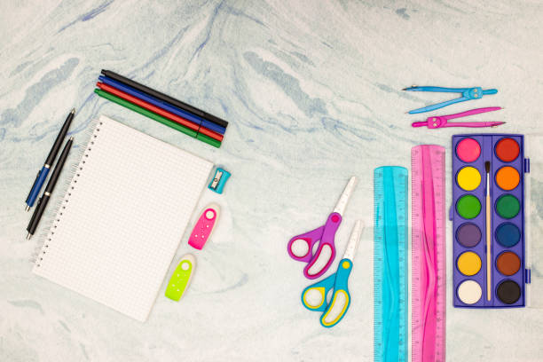 istock Back to school - School supplies on the desk 1173192068