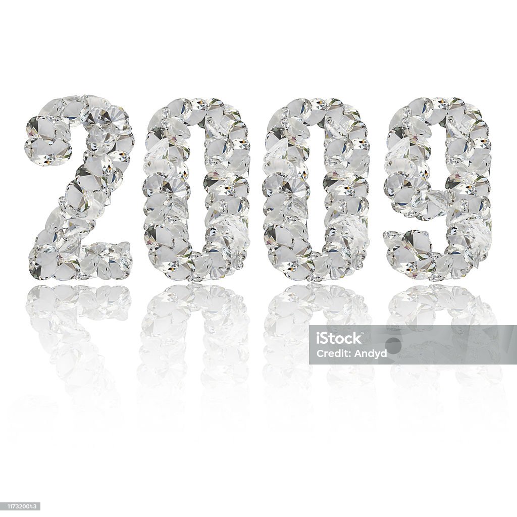 Ano Novo de diamantes - Foto de stock de Diamante - Pedra preciosa royalty-free