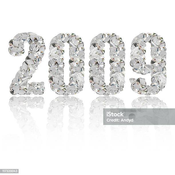 Foto de Ano Novo De Diamantes e mais fotos de stock de Diamante - Pedra preciosa - Diamante - Pedra preciosa, Figura para recortar, Fotografia - Imagem