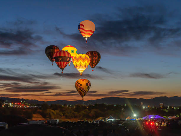 Hot Air balloons at sunrise.