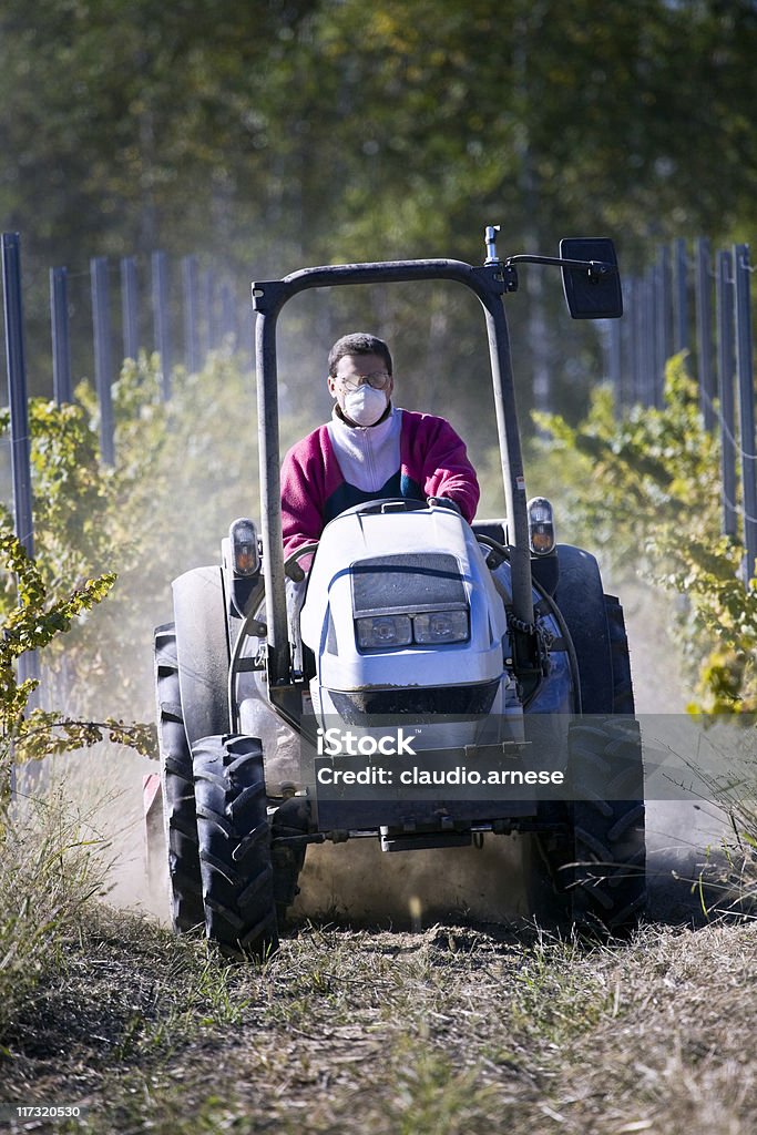 Agricoltore con trattore. Immagine a colori - Foto stock royalty-free di 30-34 anni