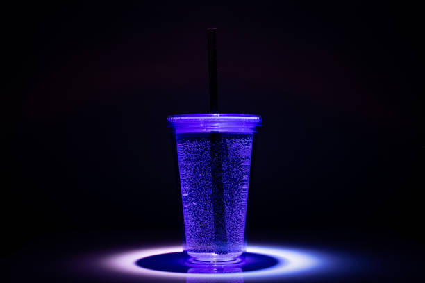 istock Plastic cup water with straw. Drink cocktail background. 1173205931