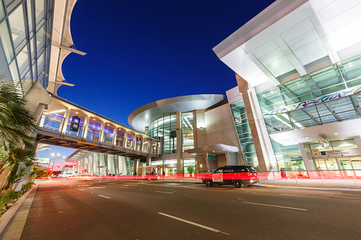 San Diego, United States – April 13, 2019: Terminal of San Diego airport (SAN) in the United States.