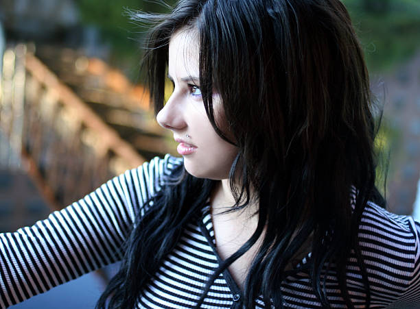 Profile of an edgy girl