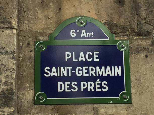 istock Street sign in Paris:  Place Saint Germain des Pres 1173211718