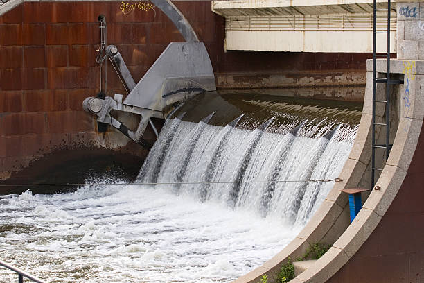 istock Spillway of river dam 117321845