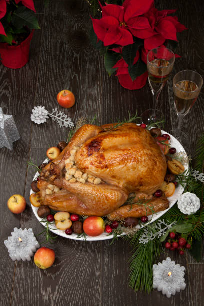 istock Roasted Christmas Turkey with Grab Apples 1173218783