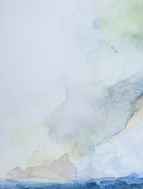 istock blue watercolor abstract ocean and sky 1173220099