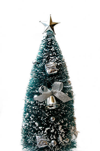 istock The New year's decorative fir tree. 117322214
