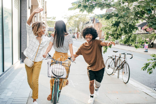 istock Bike and friends 1173222608