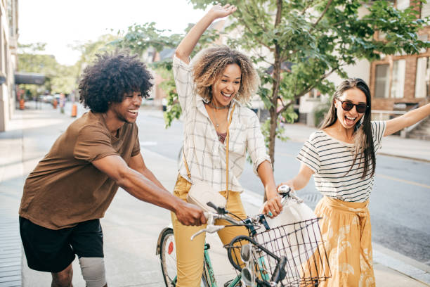 istock Bike and friends 1173222612