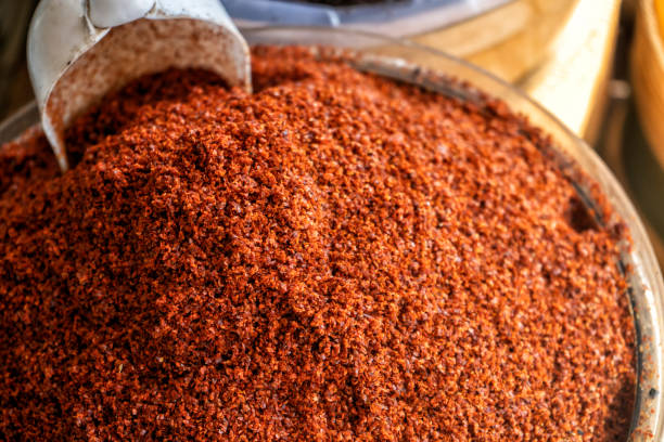 istock Red chilly pepper spice in the market 1173225971
