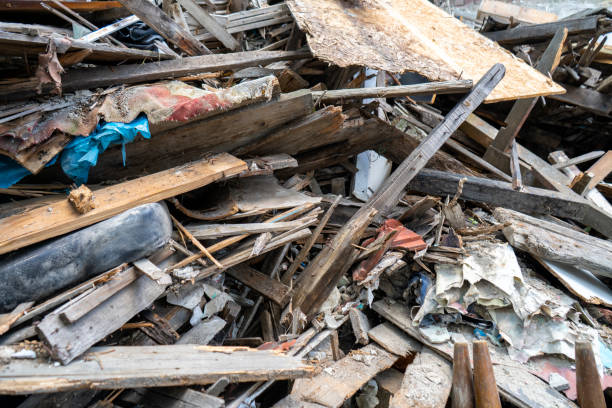 Ruins of a collapsed house