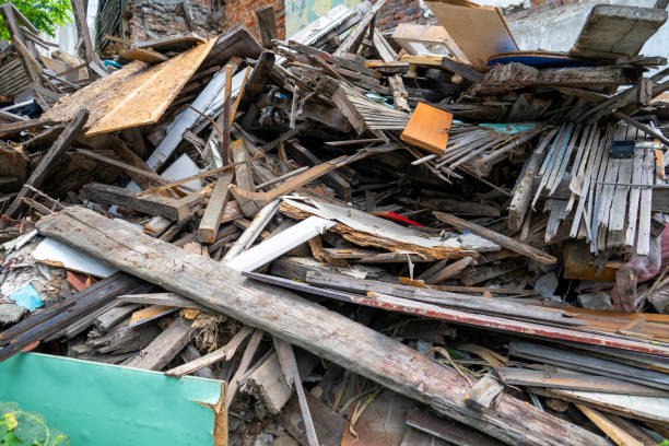 istock Ruins of a collapsed house 1173226133