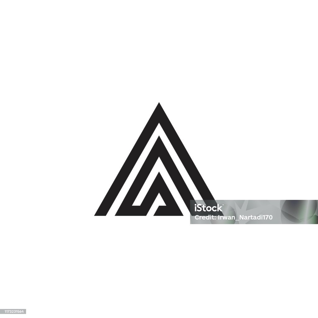 Sáng Tạo Chữ A Hiện Đại Hình Tam Giác Mẫu Biểu Tượng Vector Hình ...