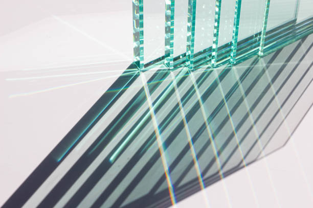 istock Factory-made glass, glass reflectionAbstract technology background 1173252718