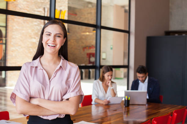 istock Portrait of Co-workers in a modern office 1173252773