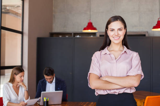istock Portrait of Co-workers in a modern office 1173253847
