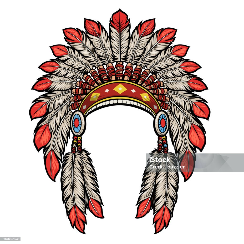 Indian Chief With Headdress