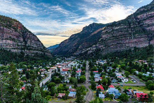 Ouray is a Home Rule Municipality that is the county seat and the most populous city of Ouray County, Colorado, United States.The city population was 813 at the U.S. Census 2000 and 1,000 as of the U.S. Census 2010.The Ouray Post Office has the ZIP code 81427. Ouray's climate, natural alpine environment, and scenery frequently has it referred to as the \