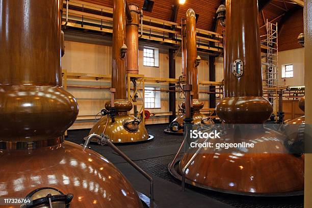 Stills In A Whisky Distillery Stock Photo - Download Image Now - Distillery, Whiskey, Distillery Still