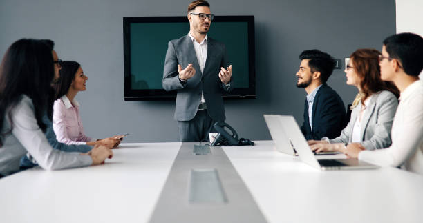 istock Business colleagues in conference room 1173271323