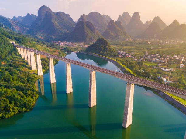 High-speed highway through the karst landform
