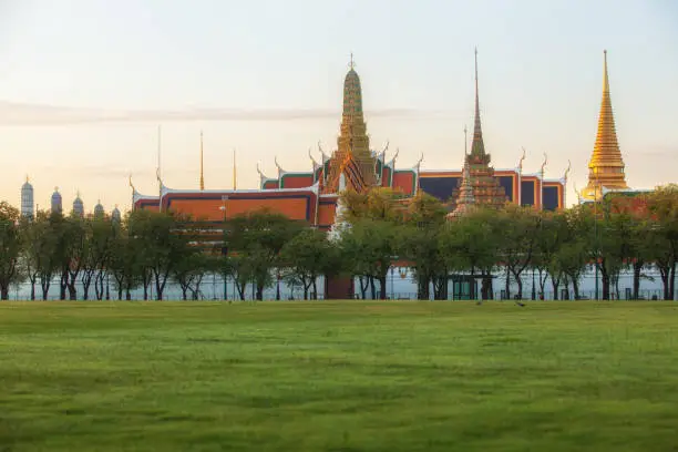 Photo of Wat Phra Keaw and Grand palace at Bangkok City, Thailand
