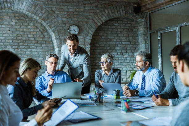 istock Business colleagues cooperating while working on a meeting in the office. 1173276063