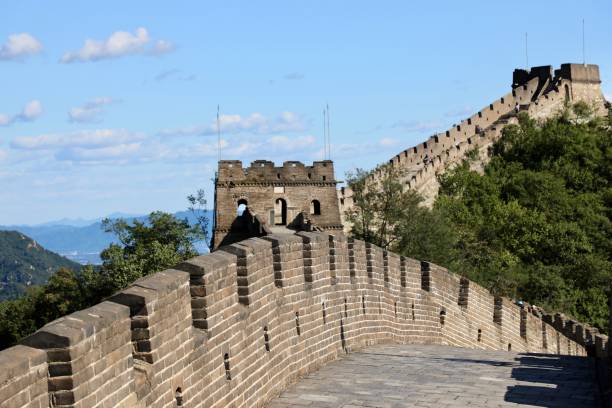 mutianyu chinesische mauer - mutianyu stock-fotos und bilder