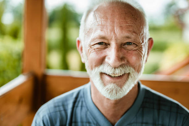 istock Portrait of happy senior man. 1173280044