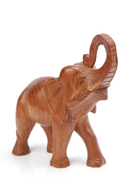 istock Wooden elephant from China 117328216