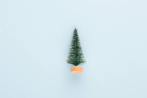 istock Christmas decor. Christmas decorations on pastel background. Flat lay, top view, copy space. 1173282962