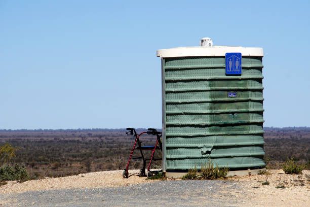 Drum marker in the outback Pilbara region of Western Australia.