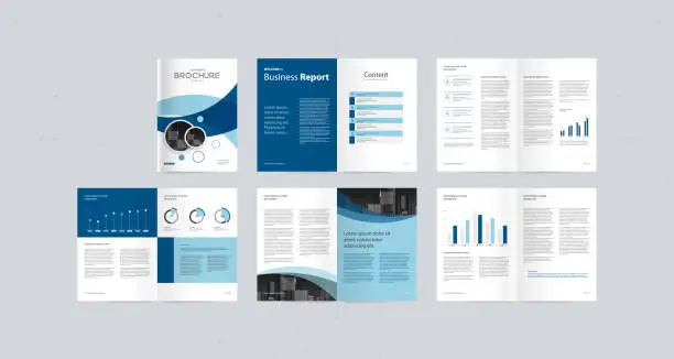 Vector illustration of template layout design with cover page for company profile ,annual report , brochures, flyers, presentations, leaflet, magazine,book . and vector a4 size for editable.
