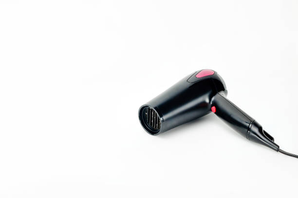 istock Hair dryer on white mat background with copy space 1173291091