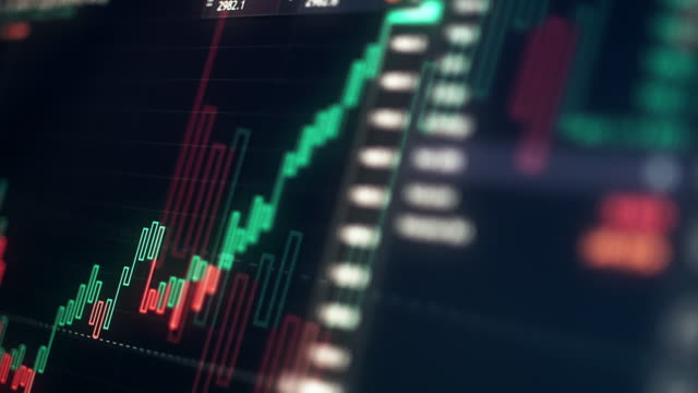 Business Exchange Currency Chart Background 4K