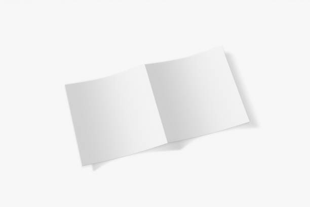 istock Mockup square booklet, brochure, invitation isolated on a white background with soft cover and realistic shadow. 3D rendering. 1173300261