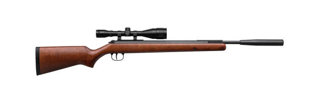 istock Air rifle isolated on white background. Pneumatic gun. 1173301032