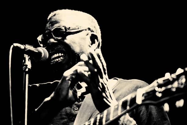 der große sänger - soul, jazz und funk - musiker fotos stock-fotos und bilder