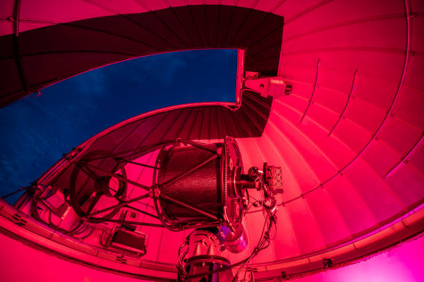 istock Astronomy telescope at indoor dome 1173305996