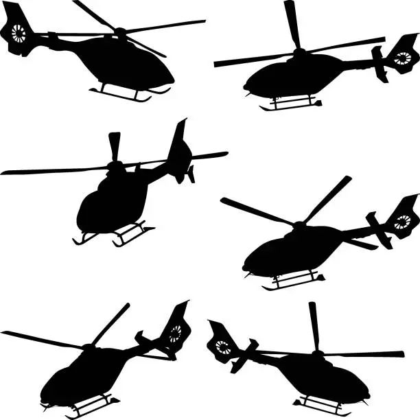 Vector illustration of helicopter