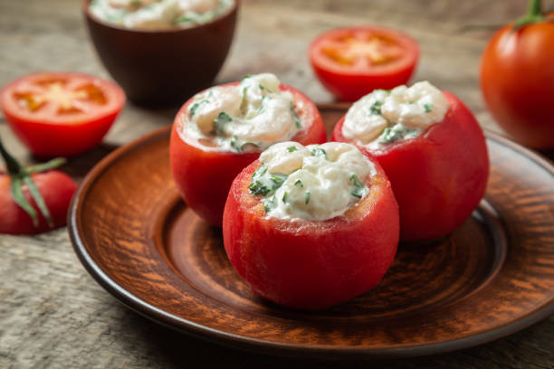 istock Tomatoes stuffed with shrimp. Belgian national snack 1173312203