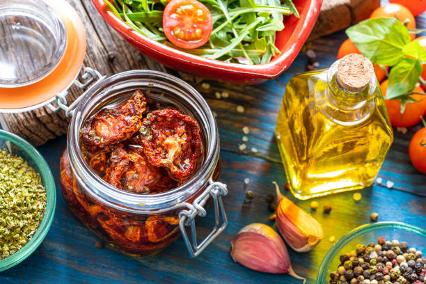 Dried Dehydrated tomatoes preservation