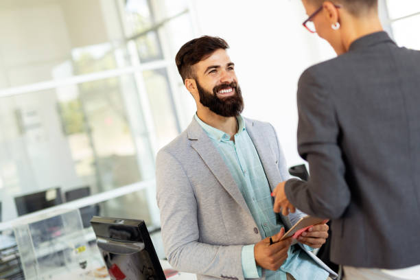 istock Business people having fun in modern office 1173319916