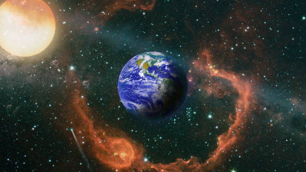 istock Sunrise over planet Earth, view from space,blue planet Earth in deep space. Elements of this image furnished by NASA 1173321127