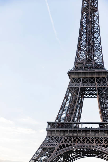 istock Eiffel Tower with observation platforms of old Paris 1173321558