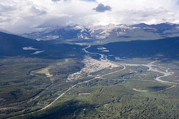 istock Overlooking Jasper Town from Mount Whistler 117333475